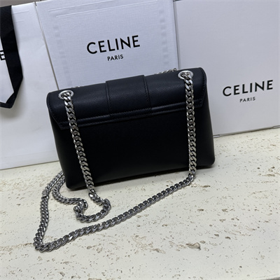 Celine Teen VICTOIRE Bag In Supple Calfskin Black/Silver