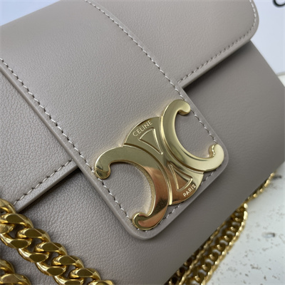 Celine Teen VICTOIRE Bag In Supple Calfskin Light Brown