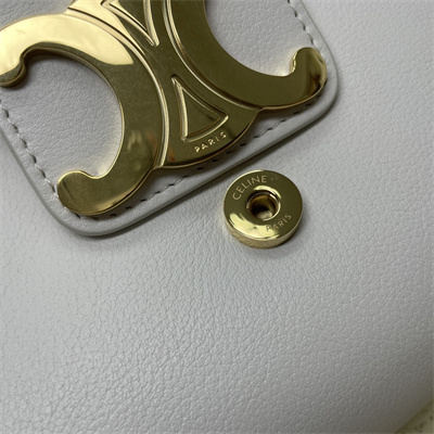 Celine Medium VICTOIRE Bag In Supple Calfskin White