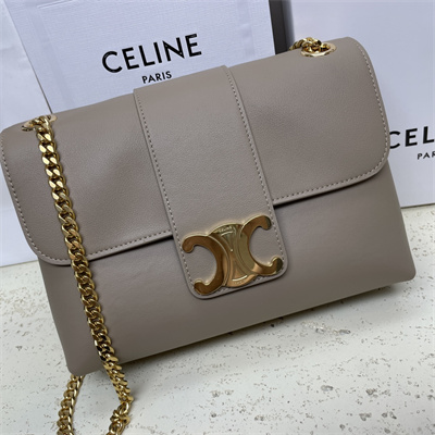 Celine Medium VICTOIRE Bag In Supple Calfskin Light Brown