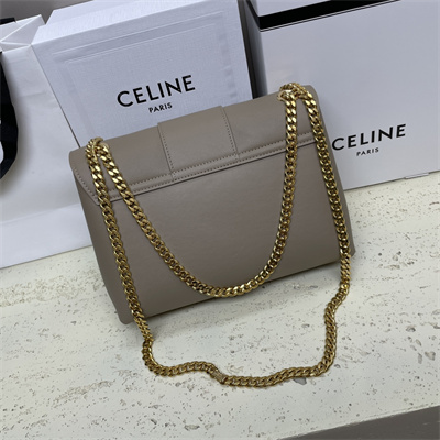 Celine Medium VICTOIRE Bag In Supple Calfskin Light Brown
