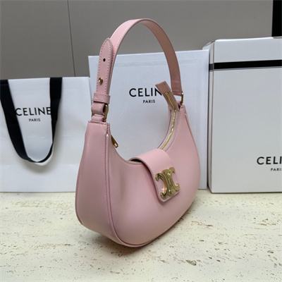 Celine Medium AVA Triomphe Bag In Smooth Calfskin Pink