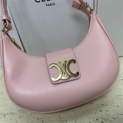 Celine Medium AVA Triomphe Bag In Smooth Calfskin Pink