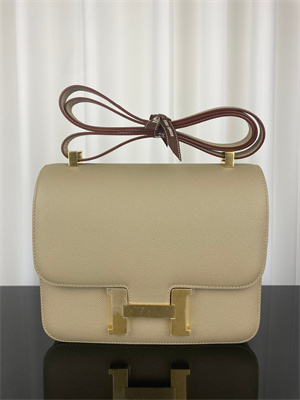 Constance Bag Epsom Leather 24CM Gold/Silver Tone Metal In Trench Color HS