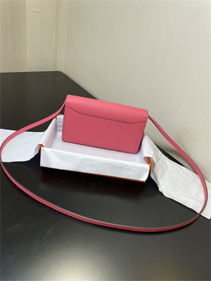 Constance To Go Wallet Epsom Leather Silver Tone Metal In Rose Lipsur Color HS