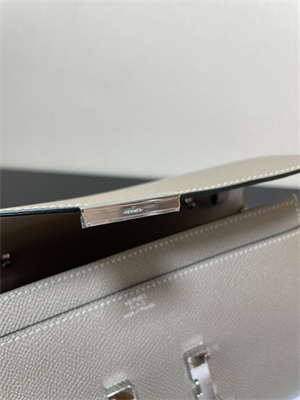 Constance To Go Wallet Epsom Leather Silver Tone Metal In Gris Asphalte Color HS