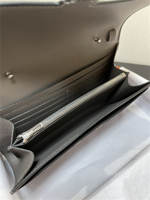 Constance To Go Wallet Epsom Leather Silver Tone Metal In Etain Color HS