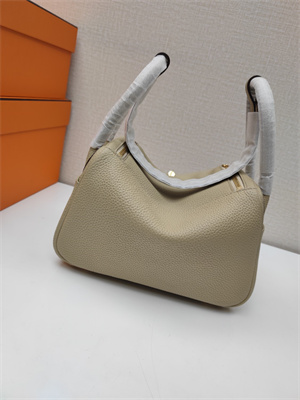 Lindy Bag Taurillon Clemence Leather 26/30CM Gold/Silver Tone Metal In Trench Color HS