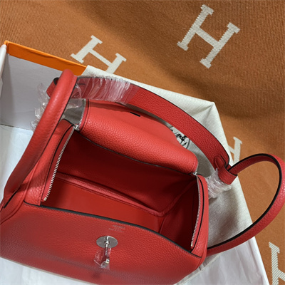 Lindy Bag Taurillon Clemence Leather 26/30CM Gold/Silver Tone Metal In Red Color HS