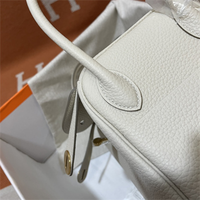 Lindy Bag Taurillon Clemence Leather 26/30CM Gold Tone Metal In Craie Color HS