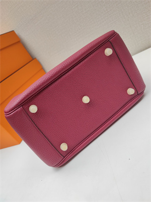 Lindy Bag Taurillon Clemence Leather 26/30CM Gold/Silver Tone Metal In Burgundy Color HS