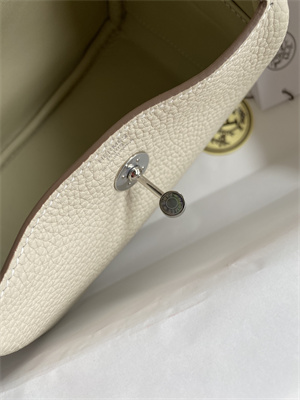 Lindy Mini Bag Taurillon Clemence Leather Gold/Silver Tone Metal In Craie Color HS