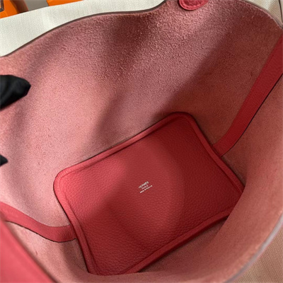 Picotin Lock Bag Togo Leather 18/22CM Gold/Silver Tone Metal In Rose Lipsur Color HS