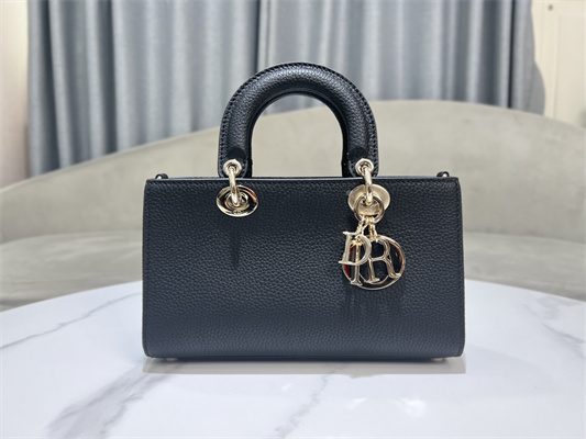 CD Lady D-Sire Small My ABCDior Bag Bull Leather Black