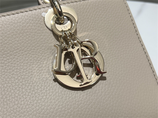 CD Lady D-Sire Small My ABCDior Bag Bull Leather Beige