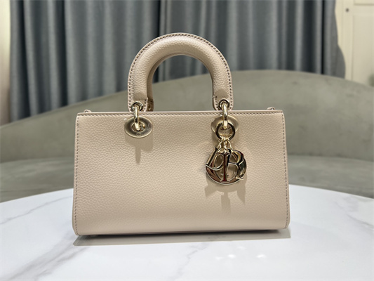 CD Lady D-Sire Small My ABCDior Bag Bull Leather Beige