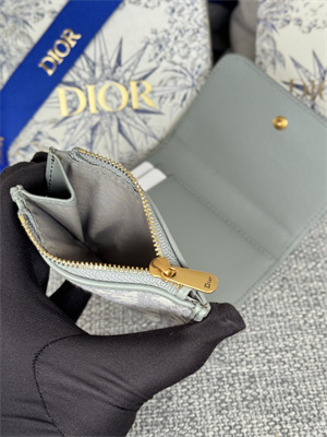 CD 30 Montaigne Trifold Wallet Gray Dior Oblique Jacquard