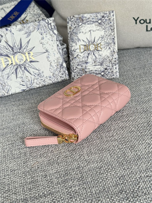CD Caro Scarlet Wallet Supple Cannage Lambskin Pink S5032