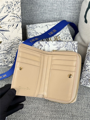 CD Caro Scarlet Wallet Supple Cannage Lambskin Beige S5032