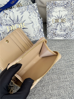 CD Caro Scarlet Wallet Supple Cannage Lambskin Beige S5032