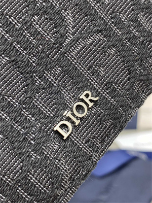 CD Black Dior Oblique Jacquard Wallet