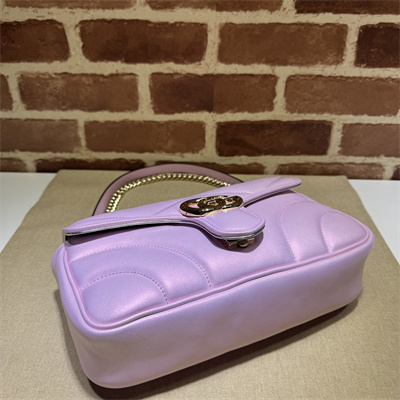 Gucci GG MARMONT Medium Shoulder Bag Pink iridescent 443497