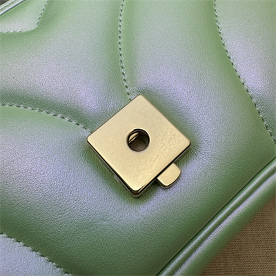 Gucci GG MARMONT Medium Shoulder Bag Lt Green iridescent 443497