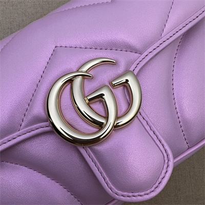 Gucci GG MARMONT Small  Shoulder Bag Pink iridescent 446744