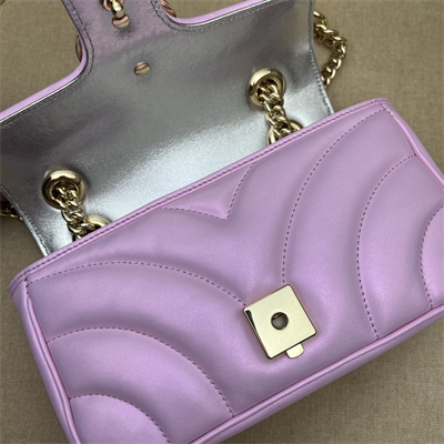 Gucci GG MARMONT Small  Shoulder Bag Pink iridescent 446744