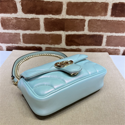 Gucci GG MARMONT Small  Shoulder Bag Lt Blue iridescent 446744
