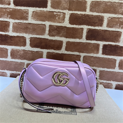 Gucci GG MARMONT Small Shoulder Bag Pink iridescent 447632