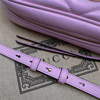 Gucci GG MARMONT Small Shoulder Bag Pink iridescent 447632