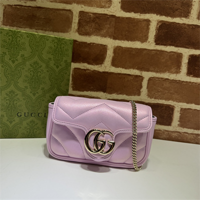 Gucci GG MARMONT  MINI BAG Pink iridescent 476433