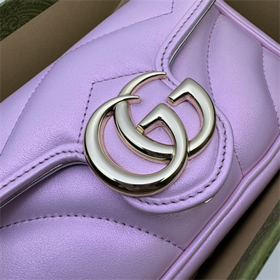 Gucci GG MARMONT  MINI BAG Pink iridescent 476433
