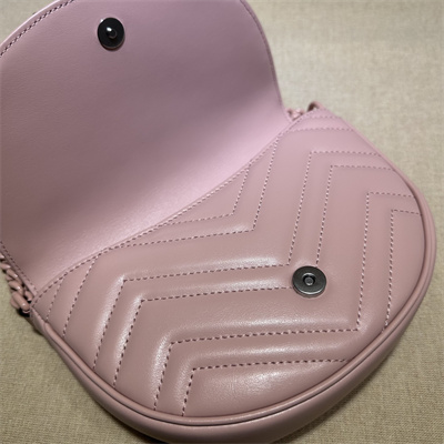 Gucci GG MARMONT MATELASS?? CHAIN MINI BAG Light Pink 746431