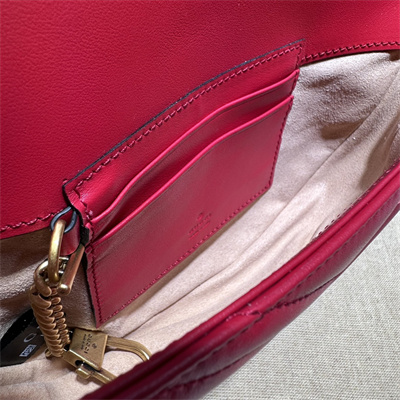 Gucci GG MARMONT MATELASS?? CHAIN MINI BAG Red 746431