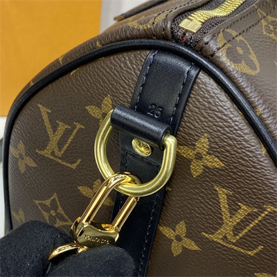 L.V Speedy Bandoulière 25 Monogram Canvas Black Strap M41113