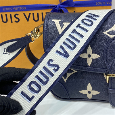 L.V Diane Bag Monogram Empreinte Cowhide Navy M47161