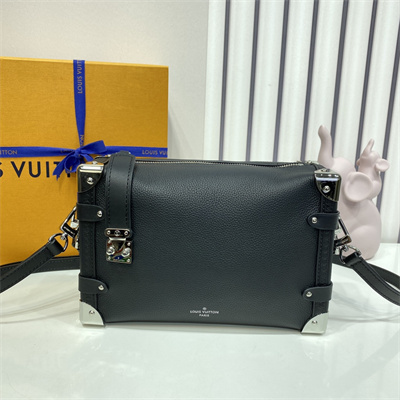 LV Side Trunk MM Grained Calfskin Black M25160
