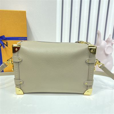 LV Side Trunk MM Grained Calfskin Grey M25072