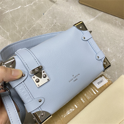 LV Side Trunk PM Bag Grained Calfskin Blue M25067