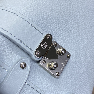 LV Side Trunk PM Bag Grained Calfskin Blue M25067