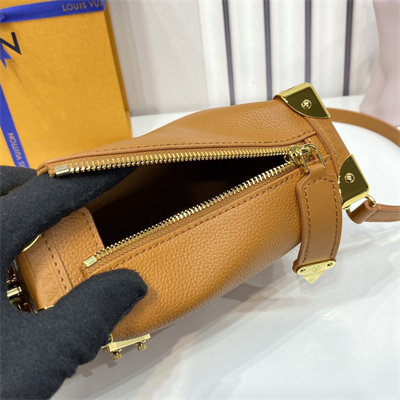 LV Side Trunk PM Bag Grained Calfskin Brown M23818