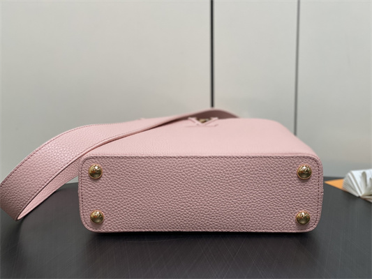 L.V Capucines BB Bag Taurillon Leather Rose Pink M23792