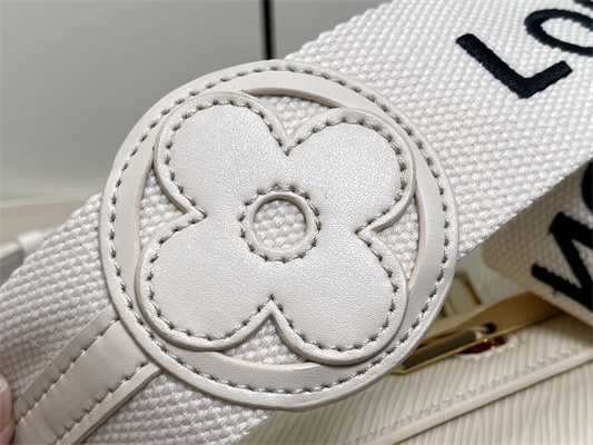 L.V Twist MM Bag With Strap EPI Leather Cream M24765