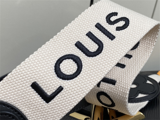 L.V Twist MM Bag With Strap EPI Leather Black M24765