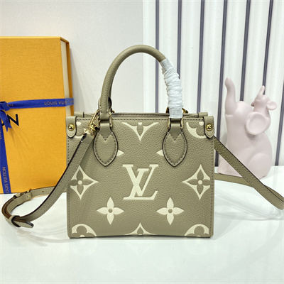 L.V ONTHEGO BB Monogram Empreinte Cowhide Leather M47054