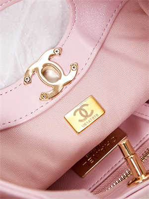 Chanel 31 Mini Shopping Bag Lambskin & Gold-Tone Metal Pink AS4133