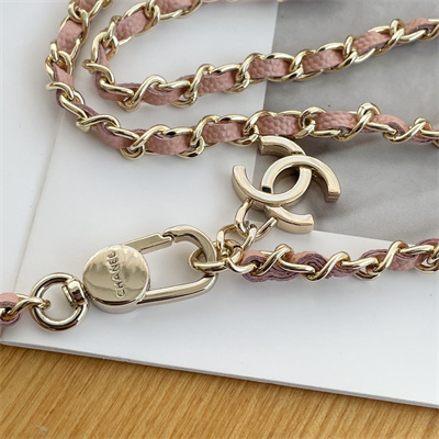 Chanel Belt bag With Chain Grained Calfskin Gold Tone Metal Pink Color A81081