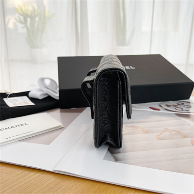 Chanel Belt bag Grained Calfskin Black Tone Metal Black A81088